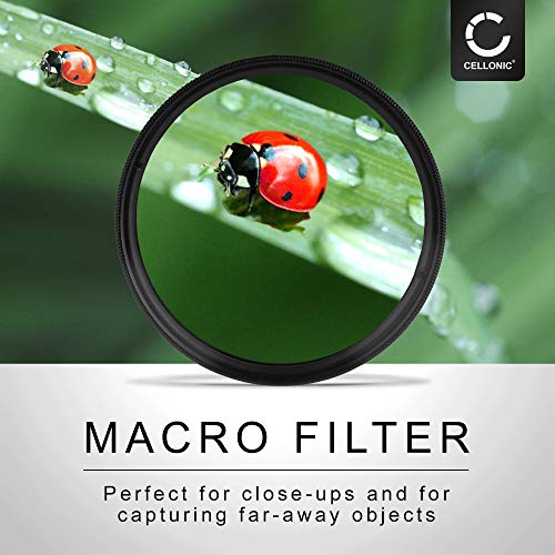 Makrolinse CELLONIC 4X Close-Up Makro Filter, Nahlinsen Set