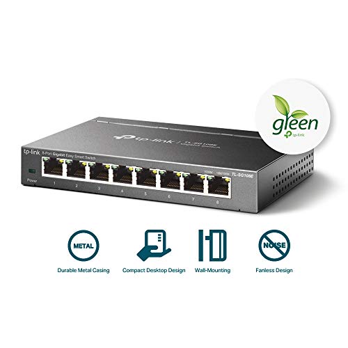 Managed Switch TP-Link TL-SG108E 8 Port Gigabit Ethernet LAN