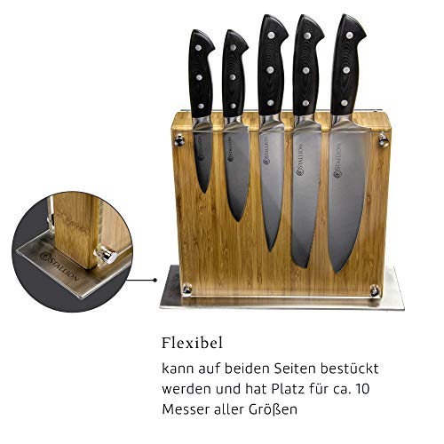 Messerblock (magnetisch) STALLION Professional bis zehn Messer