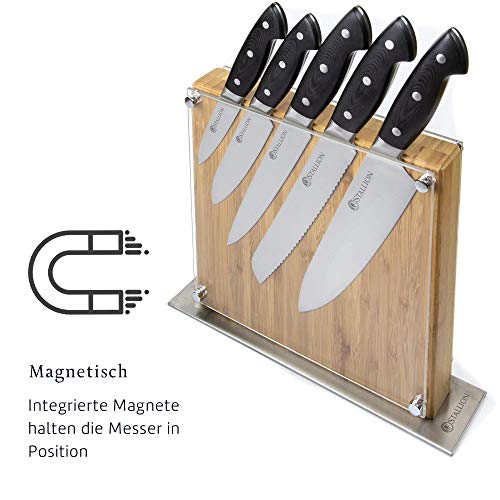 Messerblock (magnetisch) STALLION Professional bis zehn Messer