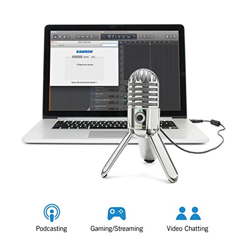 Mikrofon Samson Meteor Mic USB Studio/Podcast silber
