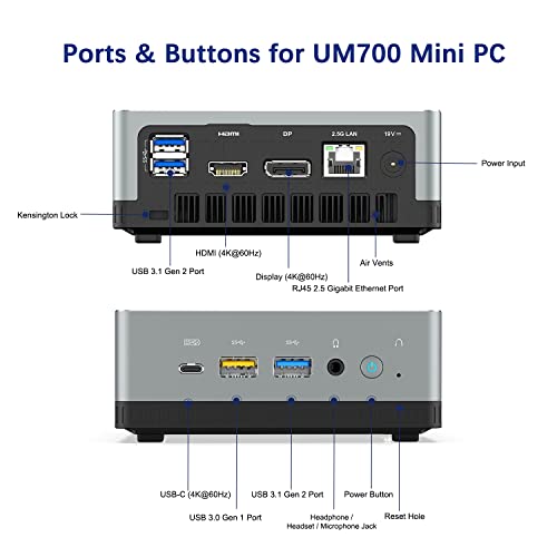 Mini-PC MINIS FORUM Mini PC UM700 AMD Ryzen 7 3750H