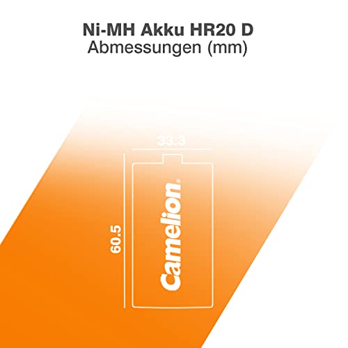 Mono-D-Akku Camelion 17010220 Akku NiMH Batterie, 2 Stück
