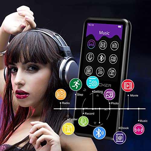 MP3-Player SOULCKER MP3 Player, 16 GB Bluetooth, Headphones