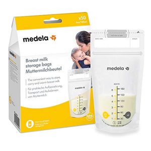 Muttermilchbeutel Medela Set mit 180 ml, 50 Stück