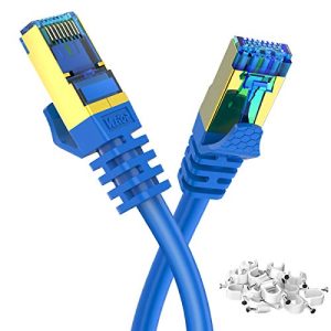 Netzwerkkabel (Cat 8) Veetop Cat8 LAN Kabel, Blau, 5m