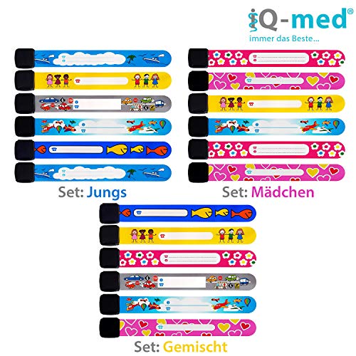 Notfallarmband Kinder iQ-med Notfall-Armband, 6er Set