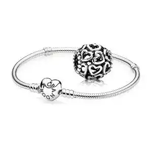 Pandora-Armband Pandora Original Geschenkset, Silber
