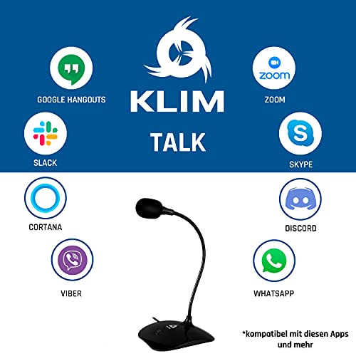 PC-Mikrofon KLIM Talk USB, Standmikrofon PC und Mac