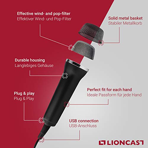 PC-Mikrofon Lioncast USB Mikrofon 2er Set