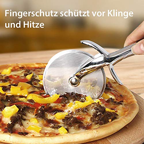 Pizzaschneider JmeGe Rad, Edelstahl mit rutschfestem Griff