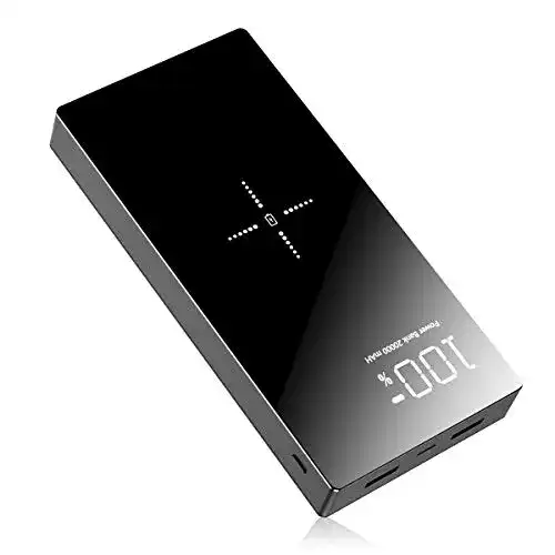Powerbank 20.000 mAh TOVAOON Powerbank Wireless Charger