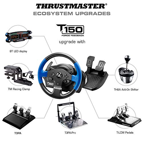 PS4 Lenkrad Thrustmaster T150: ergonomisches Rennlenkrad