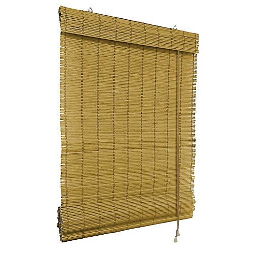 Die beste raffrollo victoria m bambus 120 x 160 cm in braun sichtschutz Bestsleller kaufen