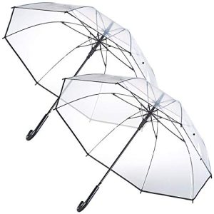 Regenschirm Carlo Milano Schirm: 2er-Set transparente, Ø 100 cm
