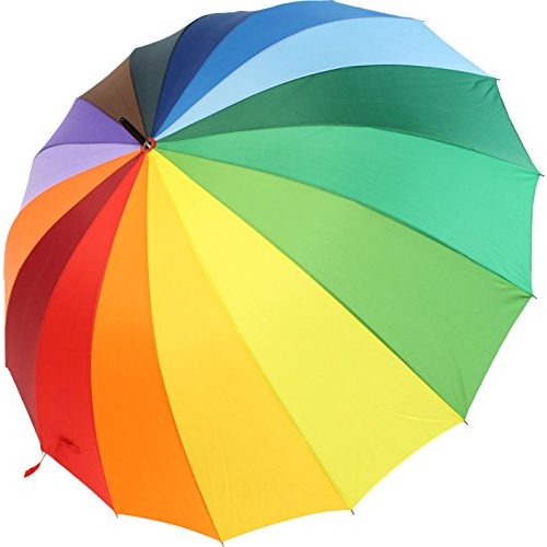 Die beste regenschirm ix brella xxl regenbogen 129 cm fiberglas leicht Bestsleller kaufen