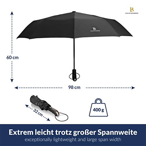 Regenschirm sturmfest LOGAN & BARNES bis 140 km/h