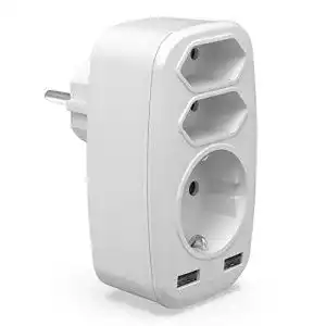 Reiseadapter Yarrashop Steckdosenadapter, 5in1 Mehrfachstecker