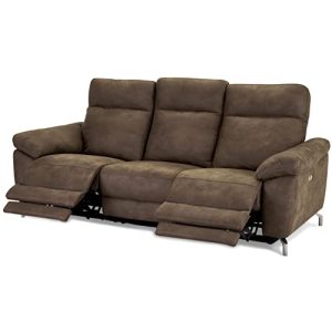 Relaxsofa Furnhouse Ibbe Design Braun Stoff 3er Sitzer Couch