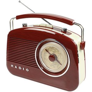 Retro-Radio König Koenig Retrodesign UKW/MW-Radio braun