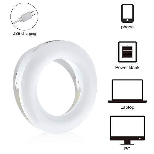 Ringlicht Handy Bonlux Ringlicht LED Handy Lampe USB Selfie