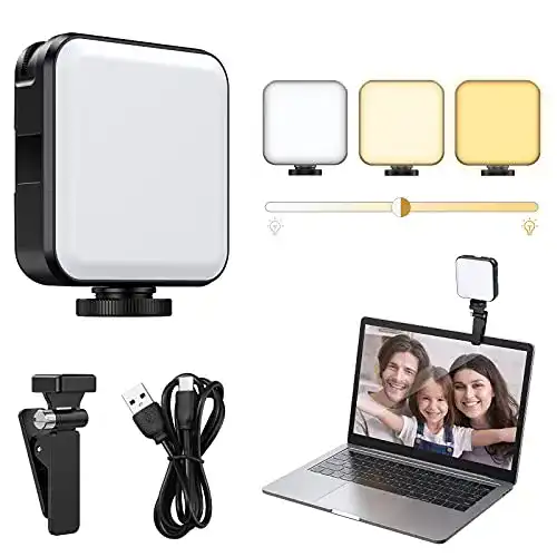 Ringlicht Handy Criacr Videokonferenz Beleuchtung Licht mit Clip