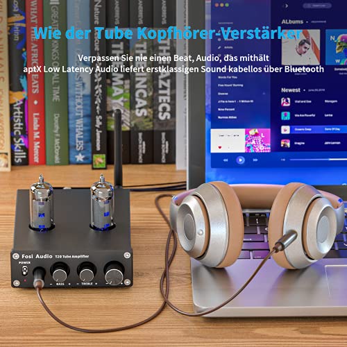 Röhrenverstärker Fosi Audio T20, Bluetooth Valve Amplifier Mini