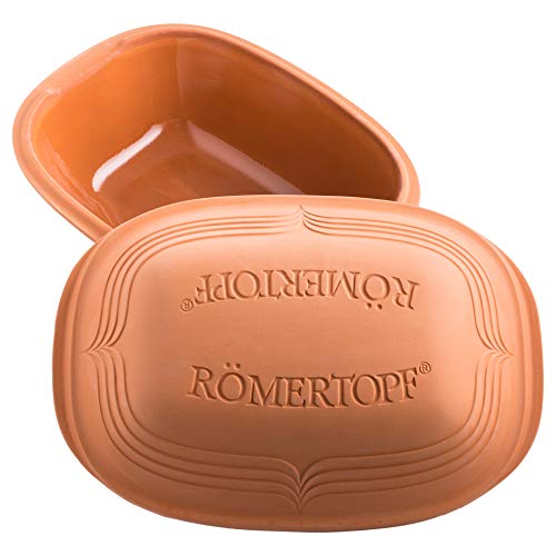 Römertopf Römertopf Bräter Modern Look Keramik, 4 Liter, Braun