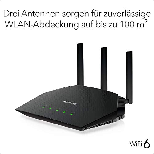 Router 5GHz Netgear  RAX10 WiFi 6 Router AX1800, 4 Streams