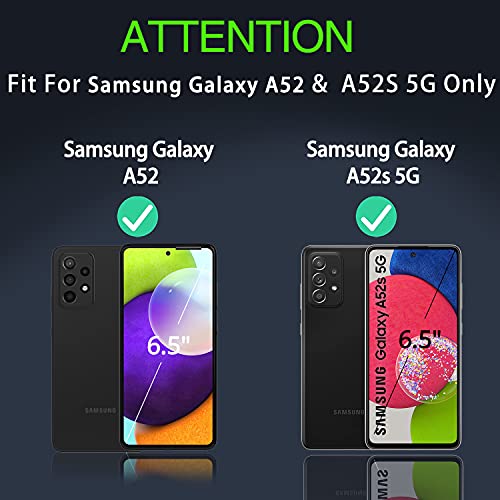 Samsung-Galaxy-A52-Hülle IMBZBK, Hülle + 2 Stück Panzerglas