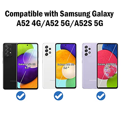 Samsung-Galaxy-A52-Panzerglas QHOHQ 3 Stück Schutzfolie