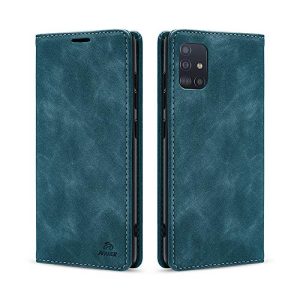 Samsung-Galaxy-A71-Hülle AFARER Einfache Art Brieftasche