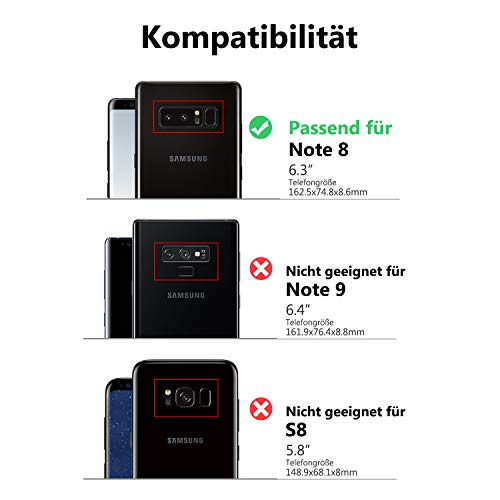 Samsung-Galaxy-Note-8-Hülle OCASE, Premium Leder, Kartenfach