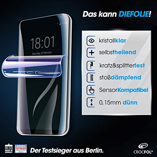 Samsung-Galaxy-S10-Schutzfolie Crocfol, 2 St., selbstheilend