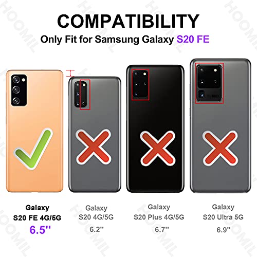 Samsung-Galaxy-S20-FE-Hülle HOOMIL, Premium Leder Flip Case