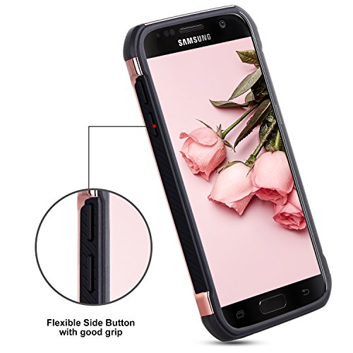 Samsung-Galaxy-S7-Hülle BENTOBEN rutschfest Hybrid PC Schale