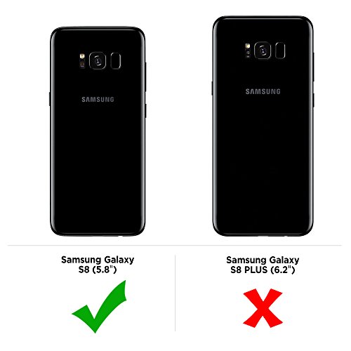Samsung-Galaxy-S8-Hülle EasyAcc, PU Leder Flip Tasche Klappbar