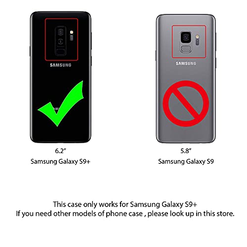 Samsung-Galaxy-S9-Plus-Hülle ELESNOW, Premium Leder Flip