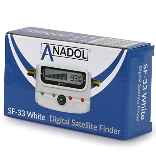 Sat-Finder Anadol SF33 White LCD digitaler Satfinder