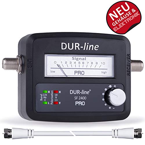 Sat-Finder DUR-line ® SF 2400 Pro, inkl. F-Kabel und Anleitung