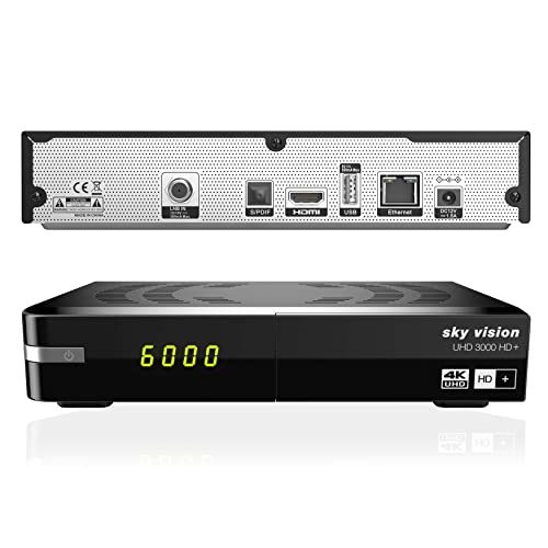 Sat-Receiver mit Festplatte Sky Vision UHD 3000 HD+