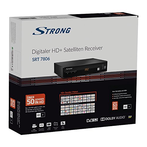 SAT-Receiver STRONG SRT 7806 HD Satelliten Receiver für HD Plus