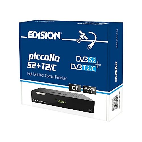 SAT-Receiver Wlanabel Edison Piccollo S2+T2/C Full HD