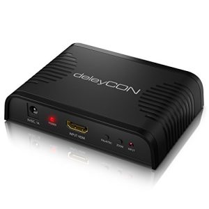 Scart-HDMI-Konverter deleyCON, 1080p Full HD HDMI SCART
