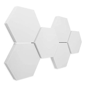 Schallabsorber platino24 3D-Set Hexagon, Basotect G+