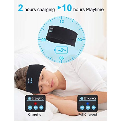 Schlafkopfhörer ORROKER Bluetooth-Stirnband, Soft Sleeping