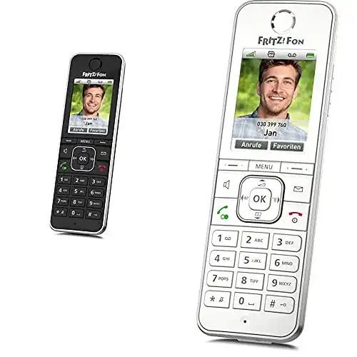 Schnurloses Telefon-Duo AVM Fritz!Fon C6 Black DECT-Komfort