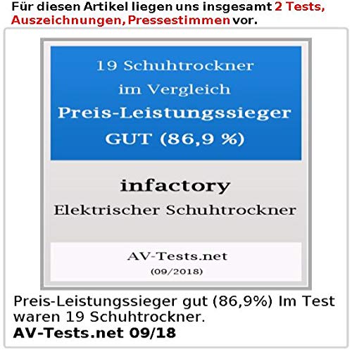 Schuhtrockner infactory Schuhwärmer: Elektrischer mit UV-Licht