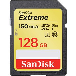 SDXC (128 GB) SanDisk Extreme SDXC UHS-I, V30, 150 MB/s