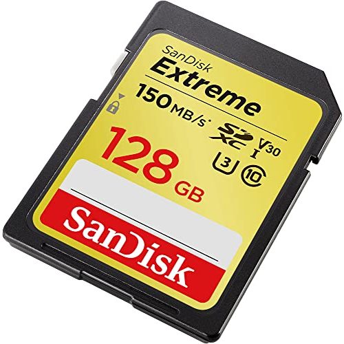 SDXC (128 GB) SanDisk Extreme SDXC UHS-I, V30, 150 MB/s